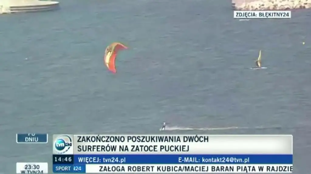 Policja szuka zaginionych surferów