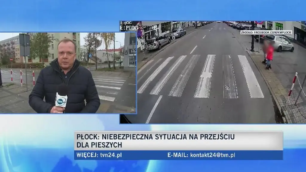 Policja ustala dane kierowcy z Płocka 