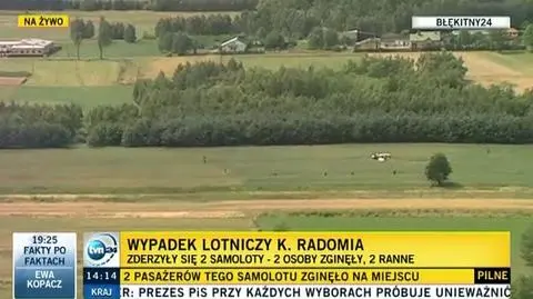 Policja w Radomiu: będziemy ustalać, skąd te osoby pochodziły i jaki był ich udział w tych lotach