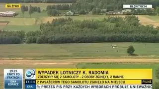 Policja w Radomiu: będziemy ustalać, skąd te osoby pochodziły i jaki był ich udział w tych lotach