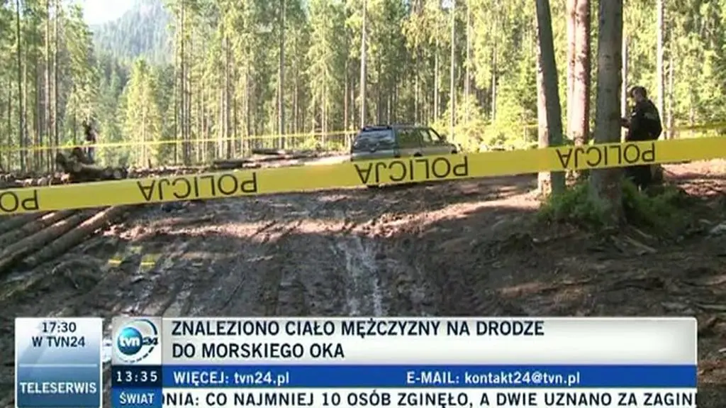 Policjanci znaja tożsamość młodego mężczyzny, który został znaleziony przy szlaku