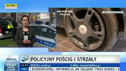 Policyjny pościg i strzały