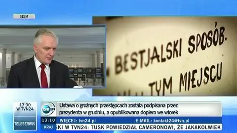 Politycy o ustawie ws. groźnych przestępców 
