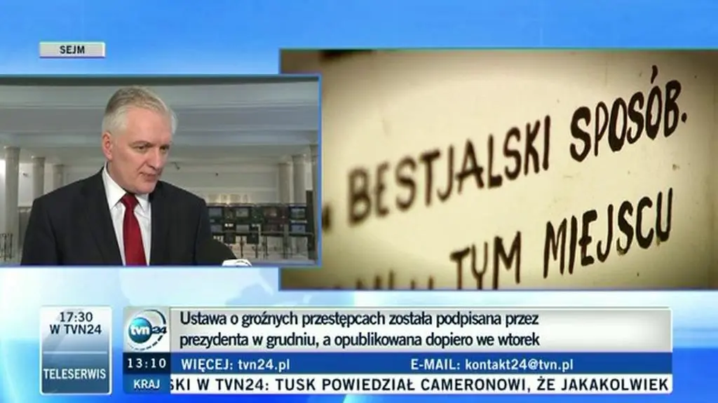 Politycy o ustawie ws. groźnych przestępców 