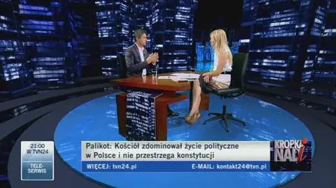 Polityk o swojej przydomowej kapliczce (TVN24)