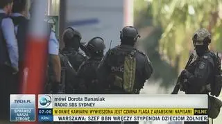 Polska dziennikarka z Sydney: Nie wiadomo, kto jest sprawcą ataku na kawiarnię w centrum miasta