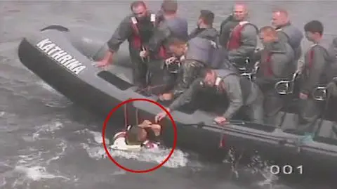 Pomogli tonącym w ostatniej chwili