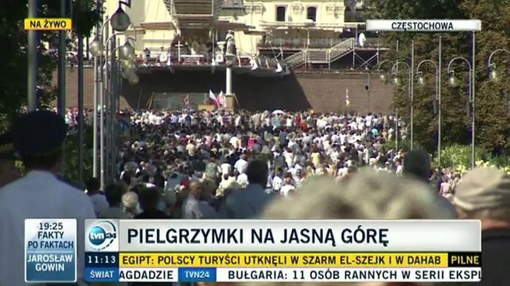 Ponad 75 tysięcy pielgrzymów przybyło na Jasną Górę