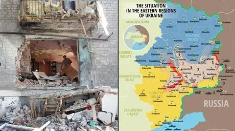 Poniedziałkowe i wtorkowe walki na Ukrainie