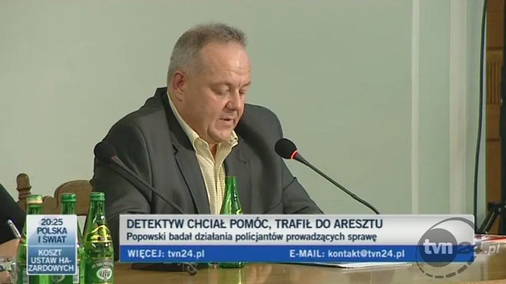 Popowski o rozmowie z funkcjonariuszem CBŚ