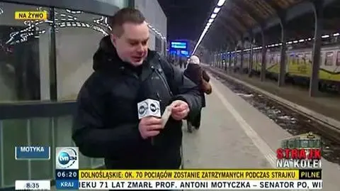 Poranek na dworcu we Wrocławiu też na razie spokojny