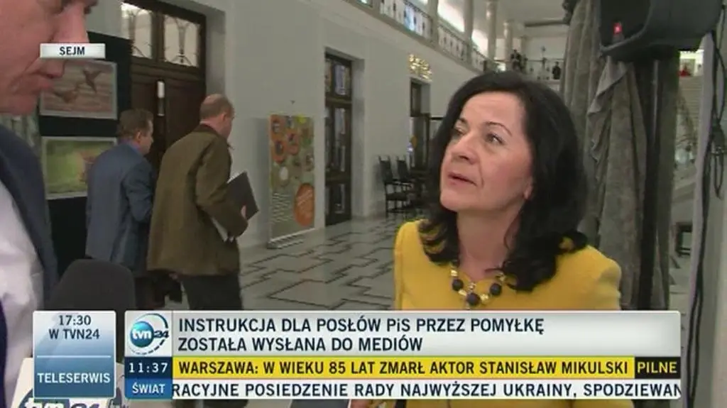 Posłanka PiS o briefie 