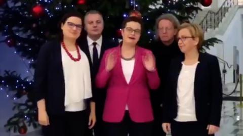 Posłowie Nowoczesnej z życzeniami świątecznymi 