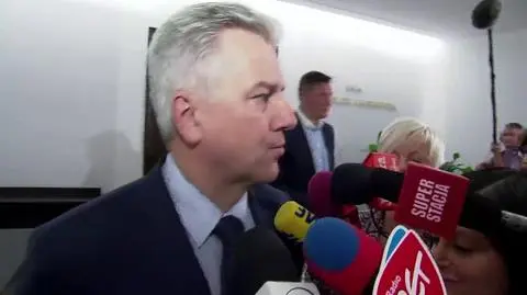 Posłowie PO po zebraniu klubu ws. nagran "Wprost"
