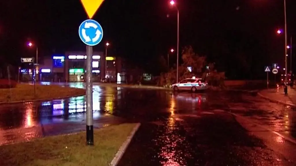 Potężna ulewa w Szczecinie 
