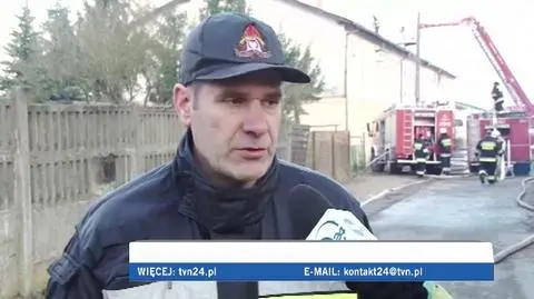 Pożar domu w Lubuskiem. Ewakuowano 45 osób