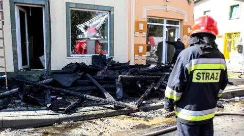 Pożar siedmiu sklepów w centrum miasta 