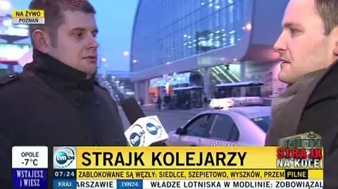 Poznań Główny przystąpił do strajku