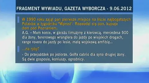 Pracowników kantoru badał na wariografie. Fragment wywiadu z G. z 2012 roku