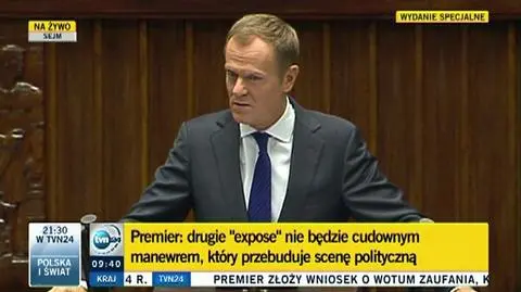 Premier: Chcę grać w otwarte karty 