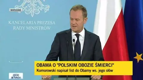 Premier Donald Tusk o słowach Baracka Obamy
