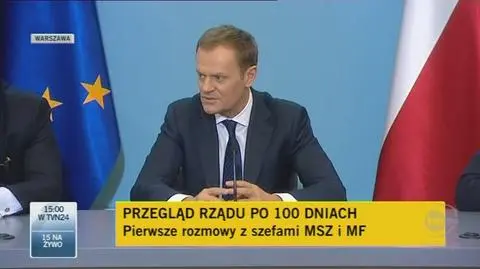 Premier o 100 dniach rządów swojego gabinetu