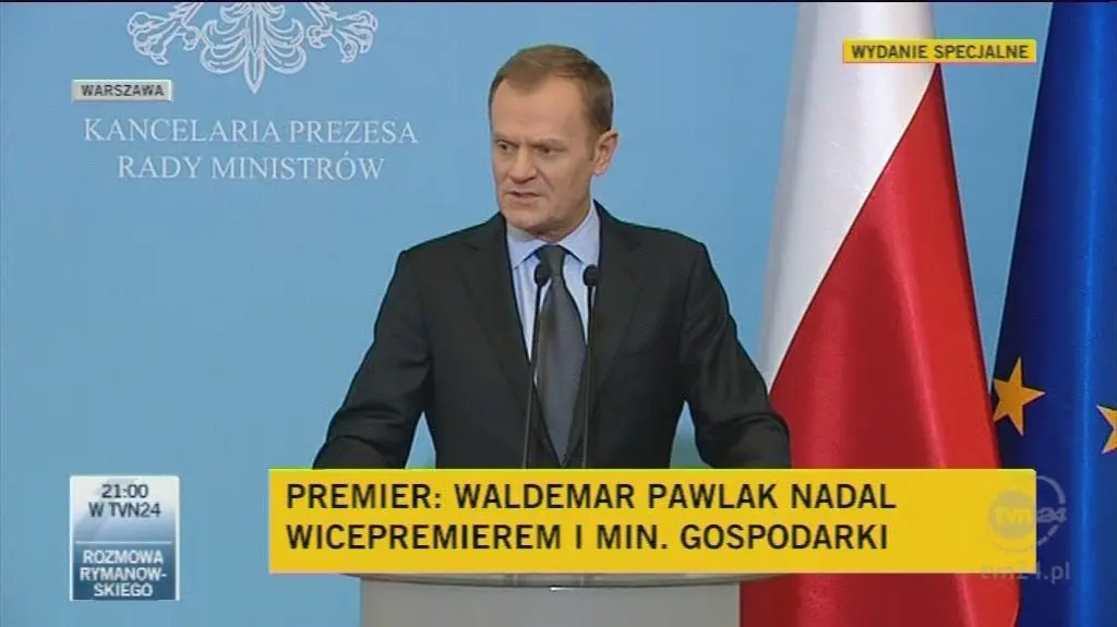 Premier o parytetach w rządzie (TVN24)