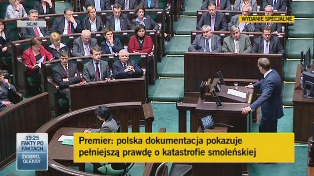 Premier oświadcza, że nie szuka "wygodnej prawdy" (TVN24)
