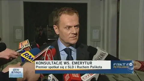 Premier podsumował konsultacje z SLD (TVN24)