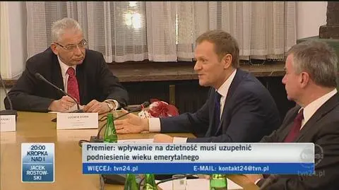 Premier przekonywał SP do swoich racji (TVN24)