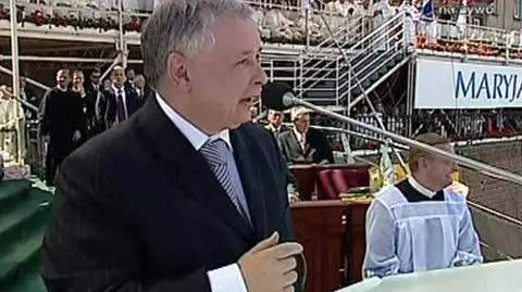 Premier przemawia do pielgrzymów
