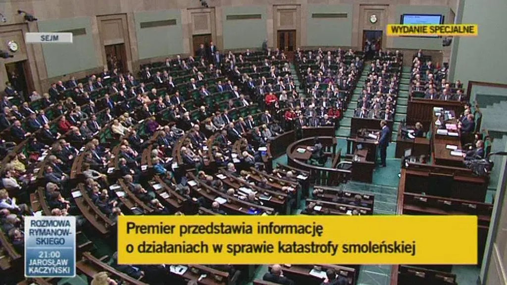 Premier: Smoleńsk posłużył do politycznej rozgrywki (TVN24)