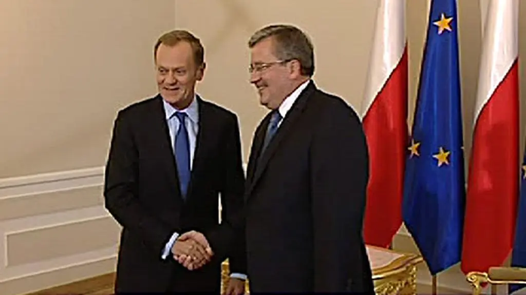 Premier Tusk w Pałacu Prezydenckim