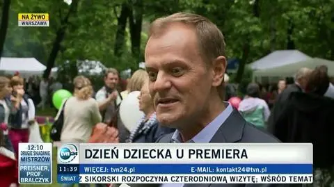 Premier w rozmowie z TVN24 w Dzień Dziecka