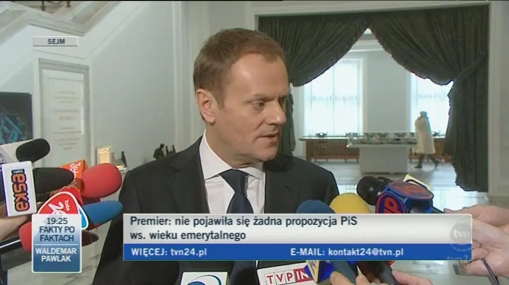 Premier zapowiedział kolejne konsultacje z PSL ws. emerytur (TVN24)