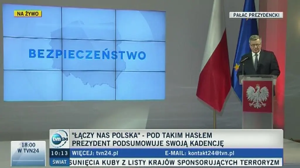 Prezydent Komorowski o bezpieczeństwie 