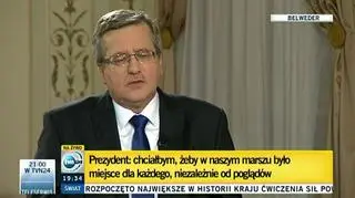 Prezydent: Ktoś, kto zaprasza chuliganów, bierze za nich odpowiedzialność 