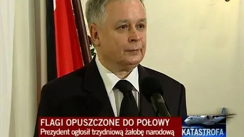 Prezydent ogłosił żałobę narodową