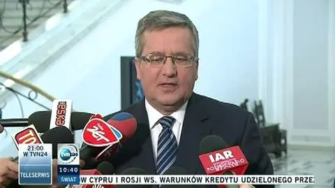 Prezydent: Sikorski dostrzegł zmiany. Premier: Dobre wystąpienie