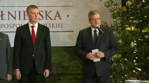 Prezydent składa życzenia żołnierzom 