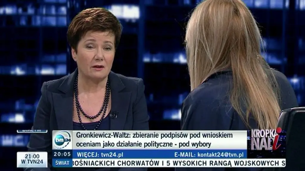 Prezydent Warszawy odpierała zarzuty przeciwników