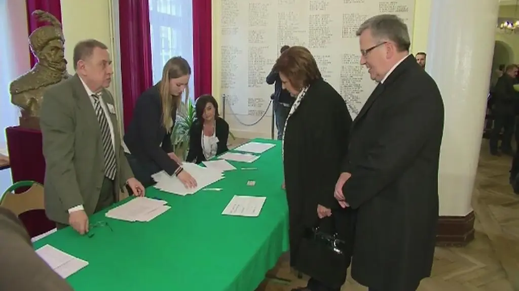 Prezydent zagłosował wraz z żoną 