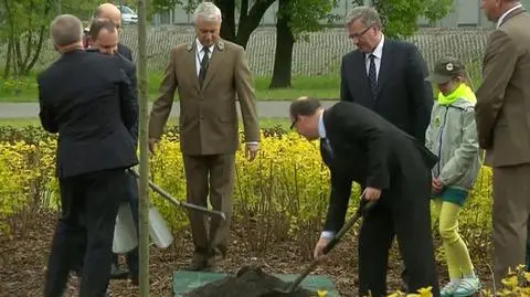 Prezydent zasadził "Dąb Wolności"