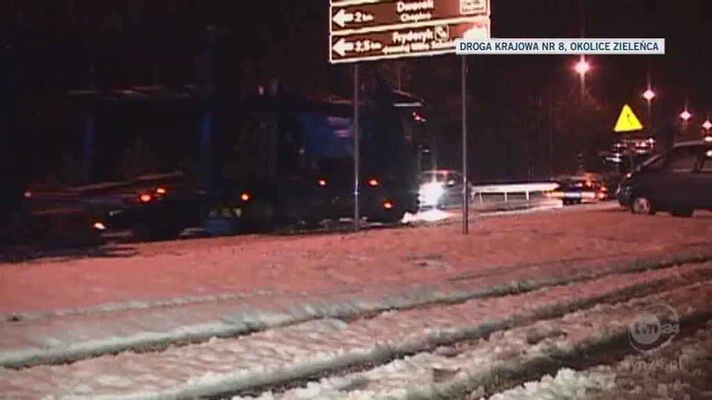 Problemy na krajowej "ósemce" (TVN24)