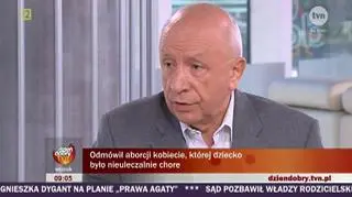 Prof. Chazan: Do nieszczęścia gwałtu nie trzeba dokładać nieszczęścia zabicia dziecka