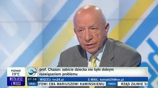 Prof. Chazan: Dziecko może umrzeć, ale etyka stoi przed prawem 