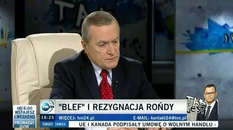 Prof. Piotr Gliński o rezygnacji prof. Rońdy 