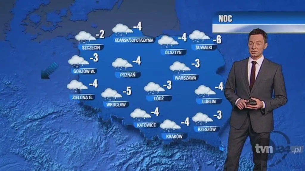 Prognoza pogody na noc