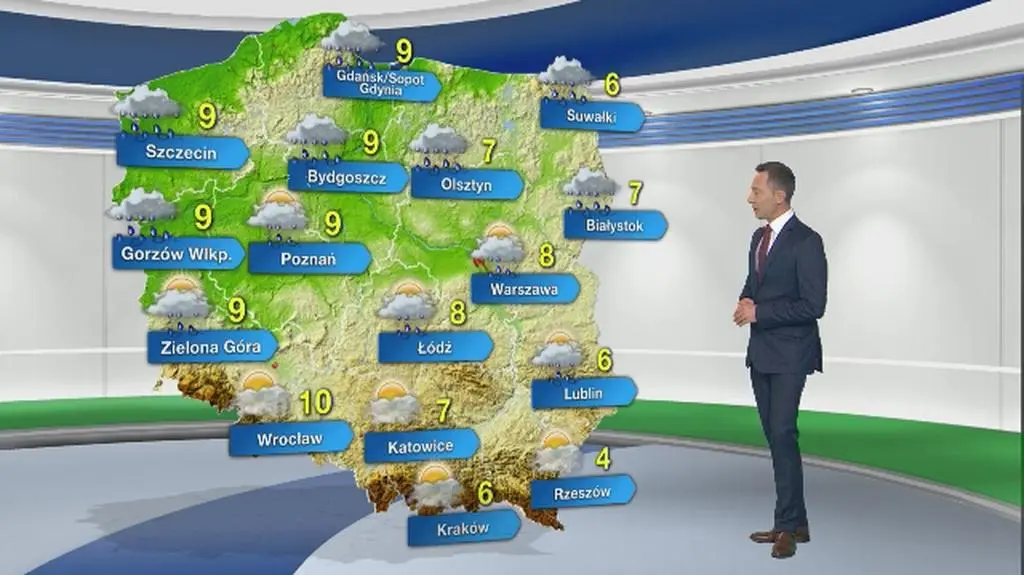 Prognoza pogody na piątek 10