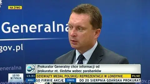 Prokurator generalny chce poznać skalę parabanków 